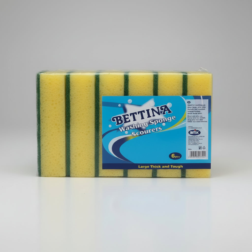 Catering Sponge Scourers 6pc Large