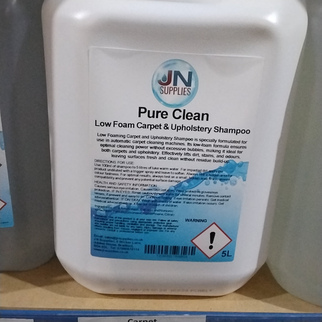 Pure Clean Carpet Shampoo Low Foam Carpet