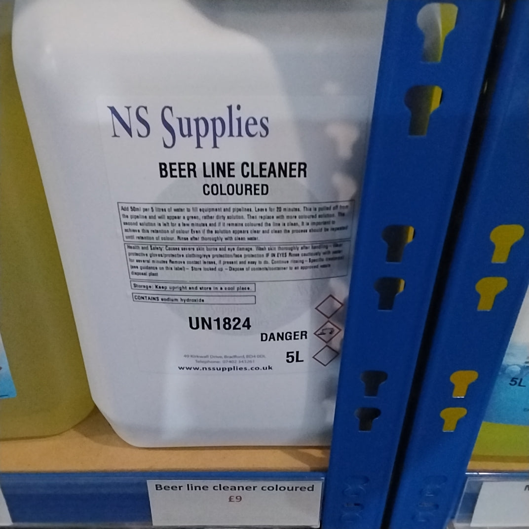Coloured Beer Line Cleaner & Pump Cleaner