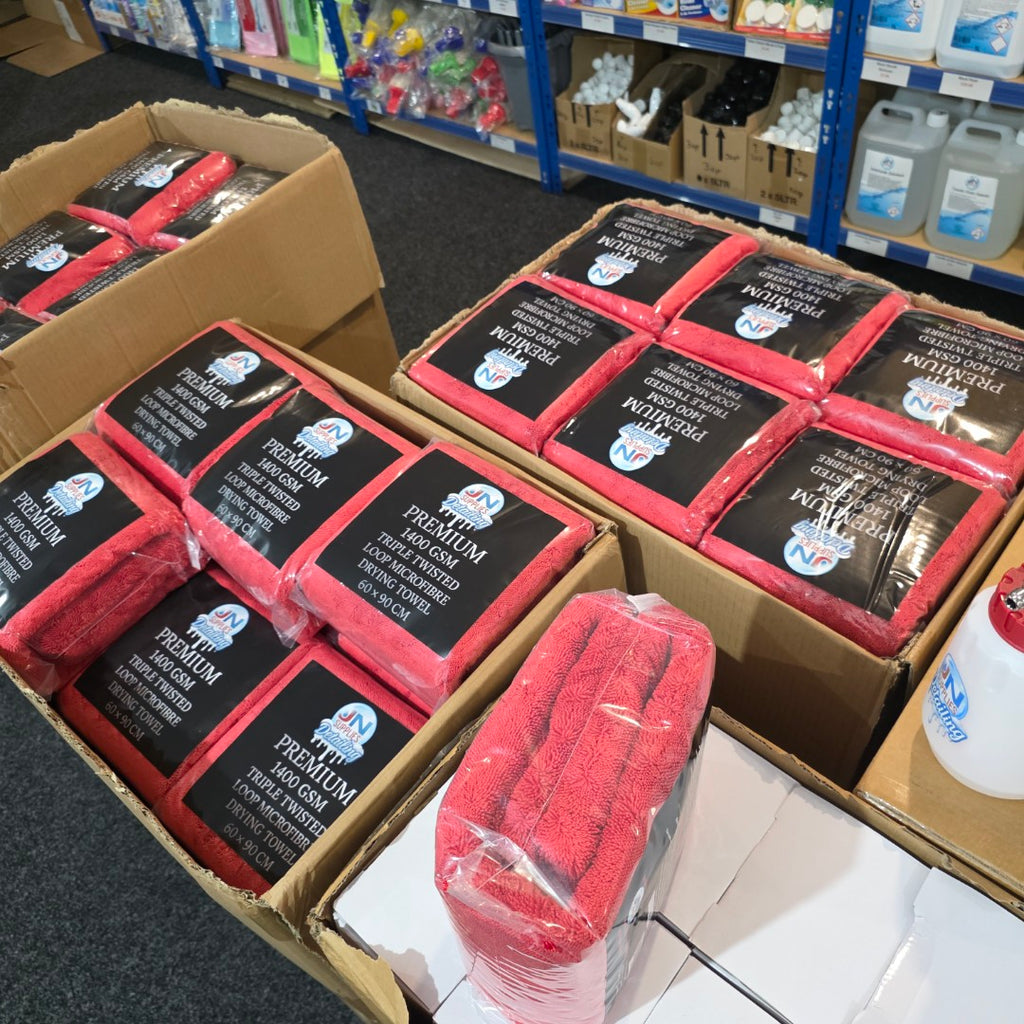 1400 GSM Microfiber Triple Twisted Loop Drying Towel XL Dual Sided