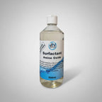 Bottle of Surfactant Amine Oxide with a label on a white background