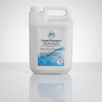 5L container of JN Supplies low foam carpet shampoo concentrate for extraction machines