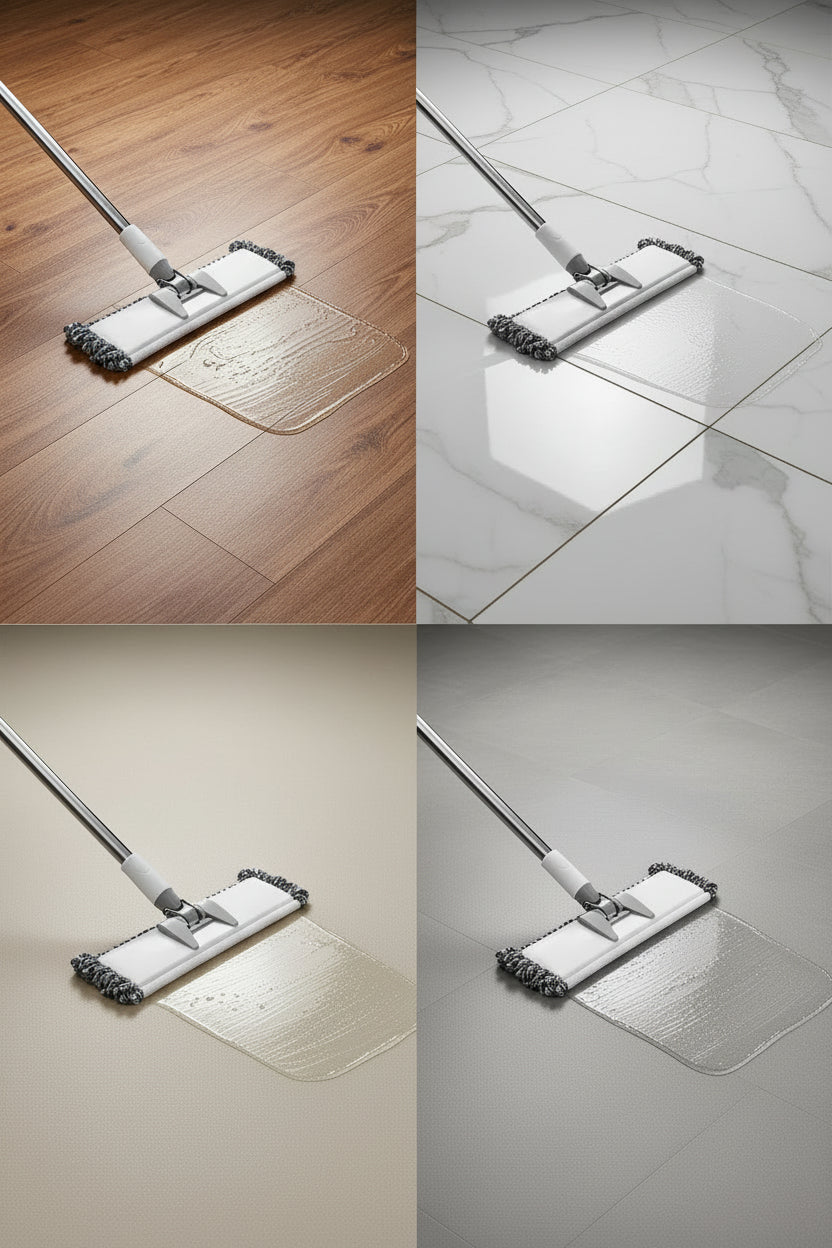 Laminate, lino, tile, vinyl, hard floor cleaning with , JN Supplies floor gel 