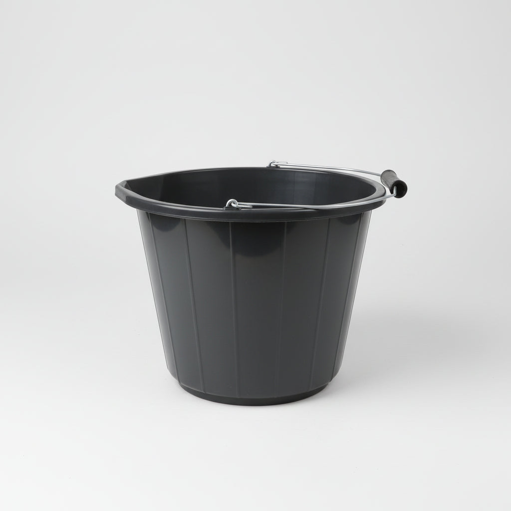 Heavy duty black bucket washing jn supplies 