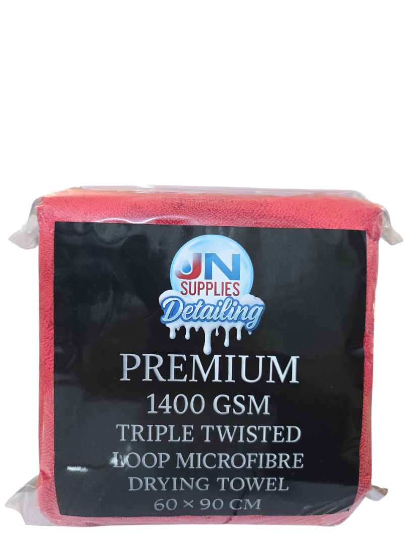 1400 GSM Microfiber Triple Twisted Loop Drying Towel XL Dual Sided