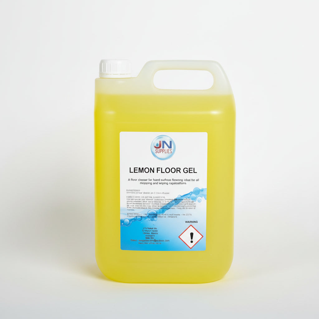 5L bottle of lemon janitorial floor gel concentrate