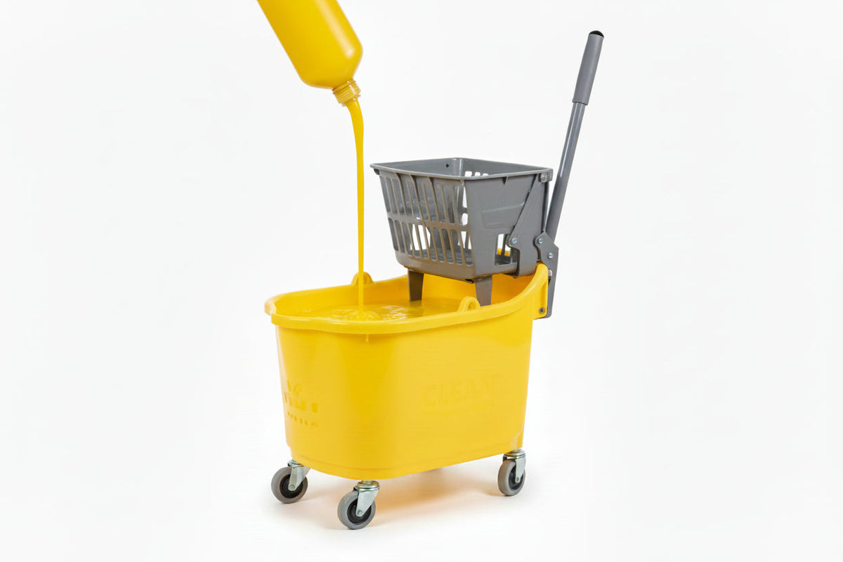 5L bottle of lemon janitorial floor gel concentrate  