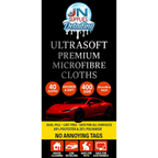 40 Pack Ultra Soft Microfibre Cloths 400 GSM