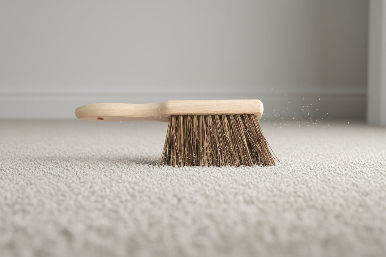 Wooden Hand Brush with Stiff Bassine