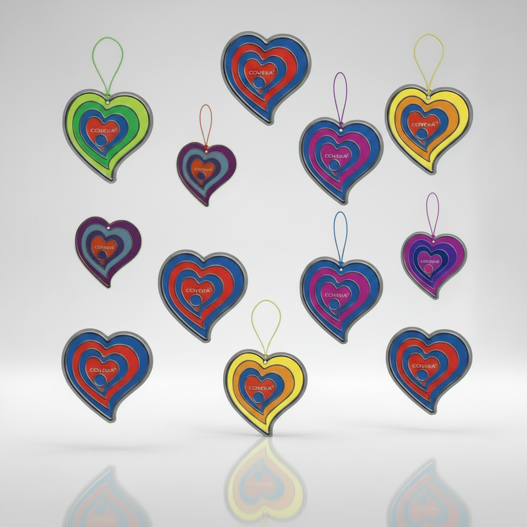 Hanging Air Fresheners 3D Heart Design Long Lasting Scent