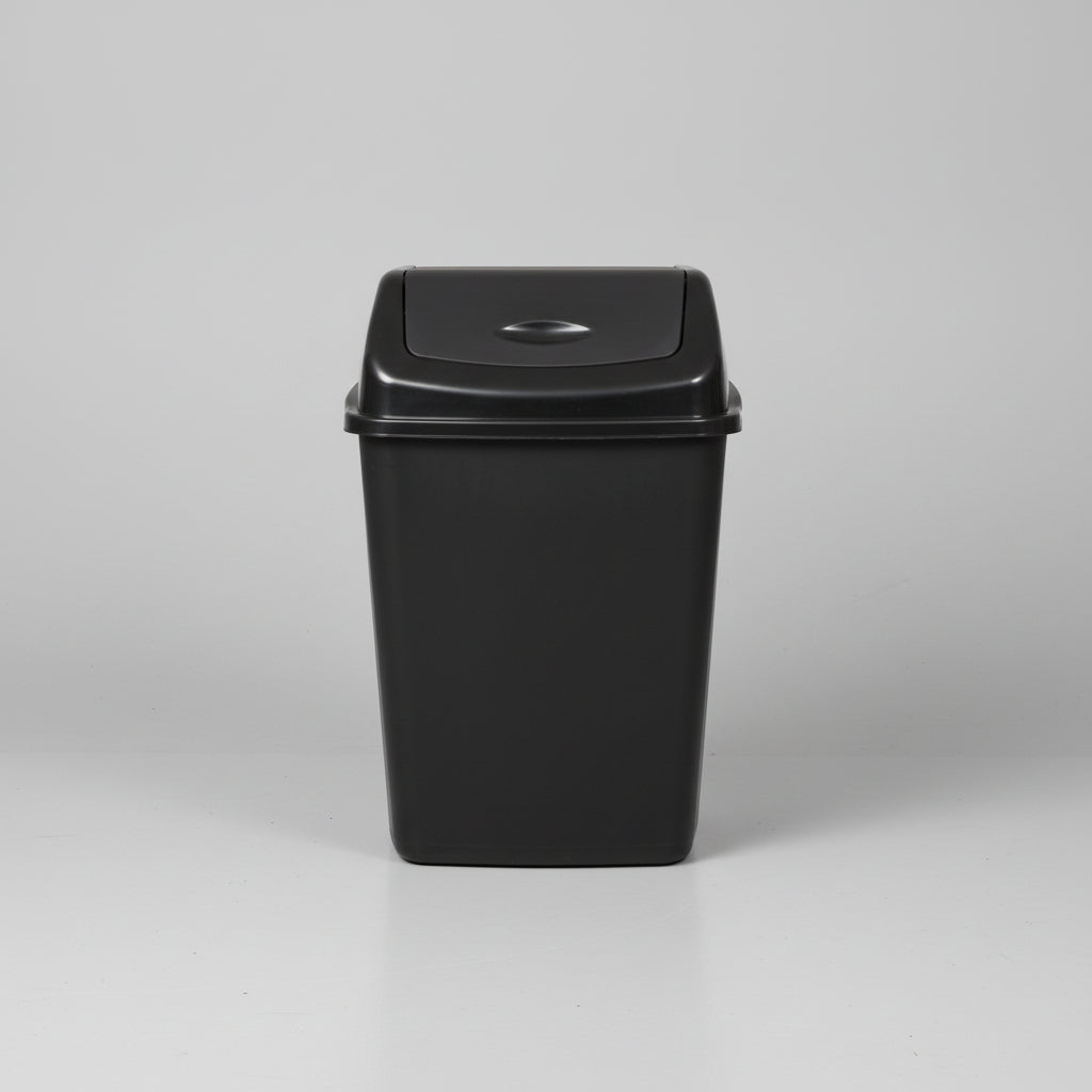 Plastic Swing Black Bin 50 Litre
