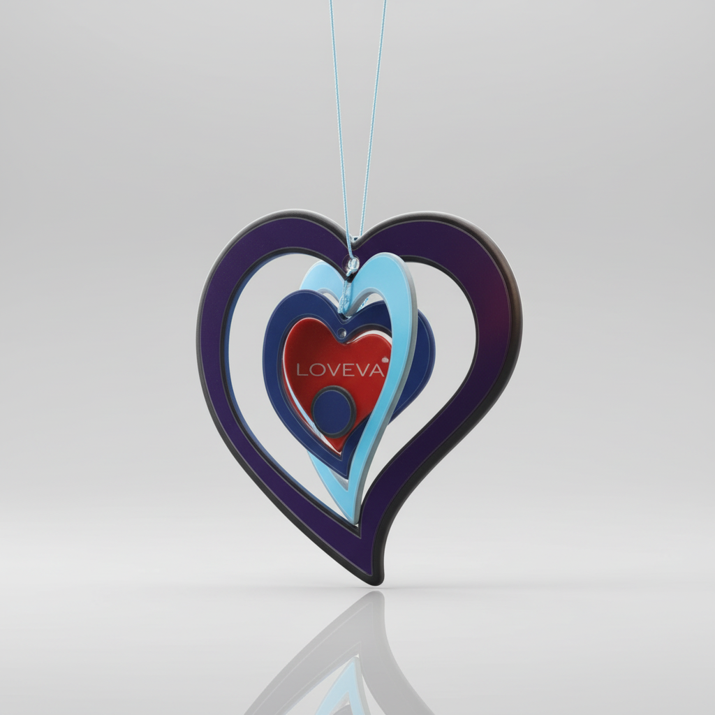 Hanging Air Fresheners 3D Heart Design Long Lasting Scent