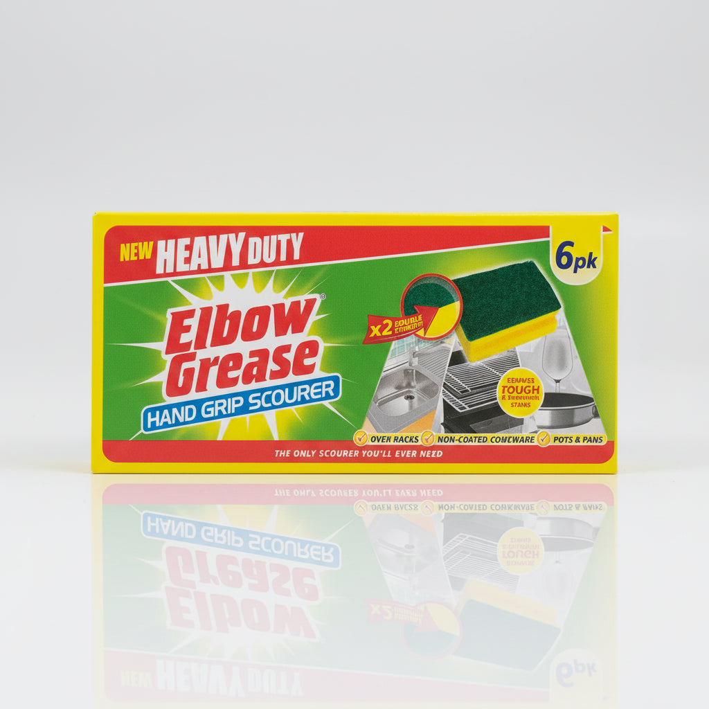 Elbow Grease Hand Grip Sponge Scourer 6pc