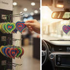 Hanging Air Fresheners 3D Heart Design Long Lasting Scent