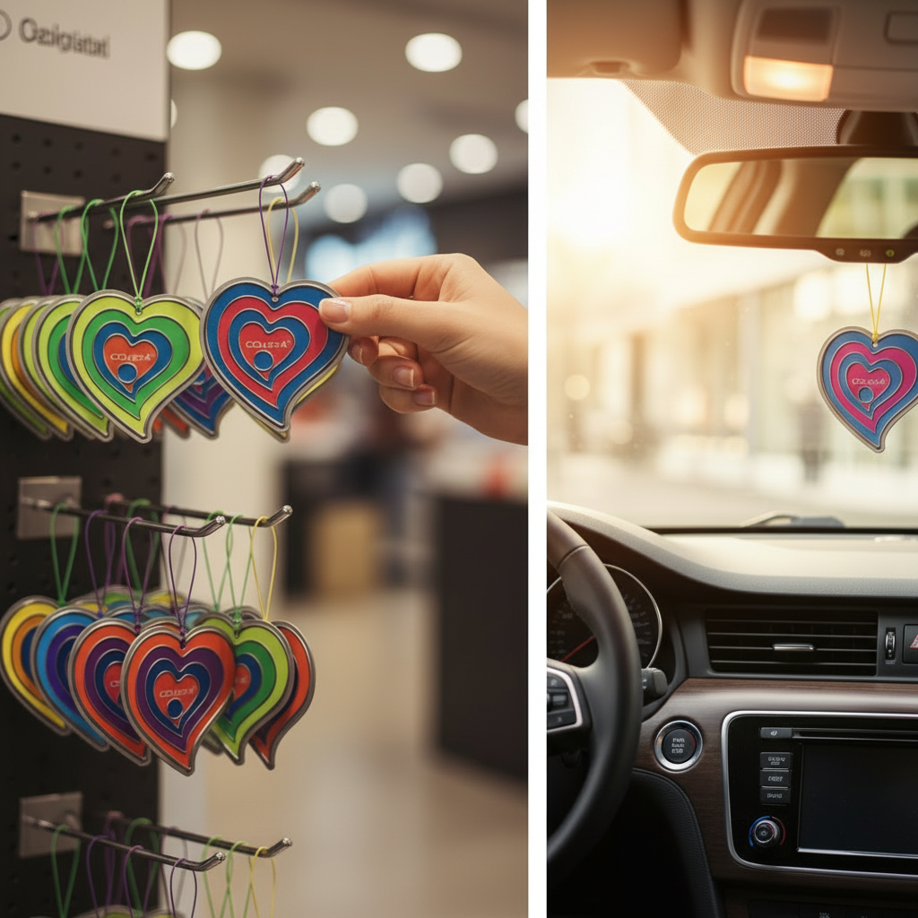 Hanging Air Fresheners 3D Heart Design Long Lasting Scent