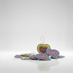Hanging Air Fresheners 3D Heart Design Long Lasting Scent