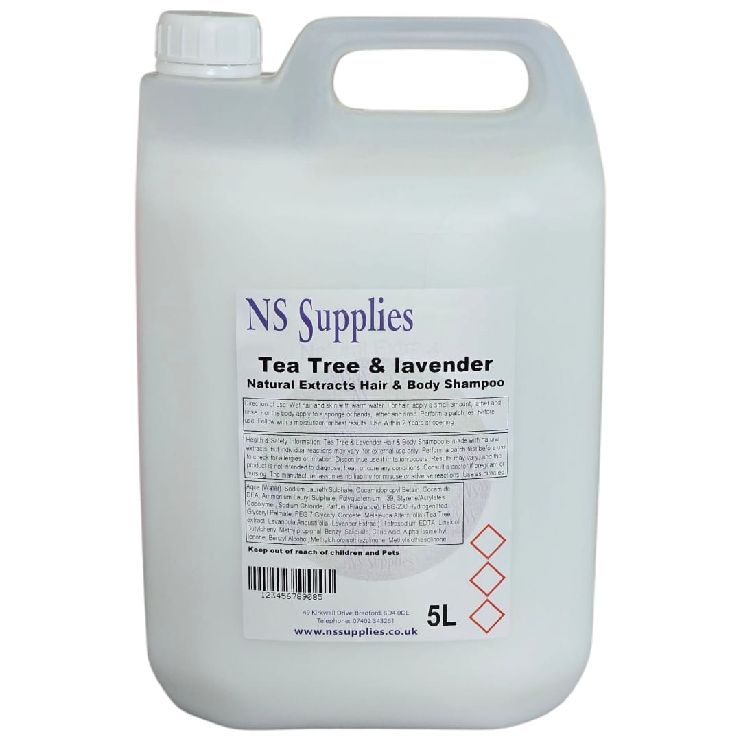 Tea Tree & Lavender Natural Extracts Hair & Body Shampoo