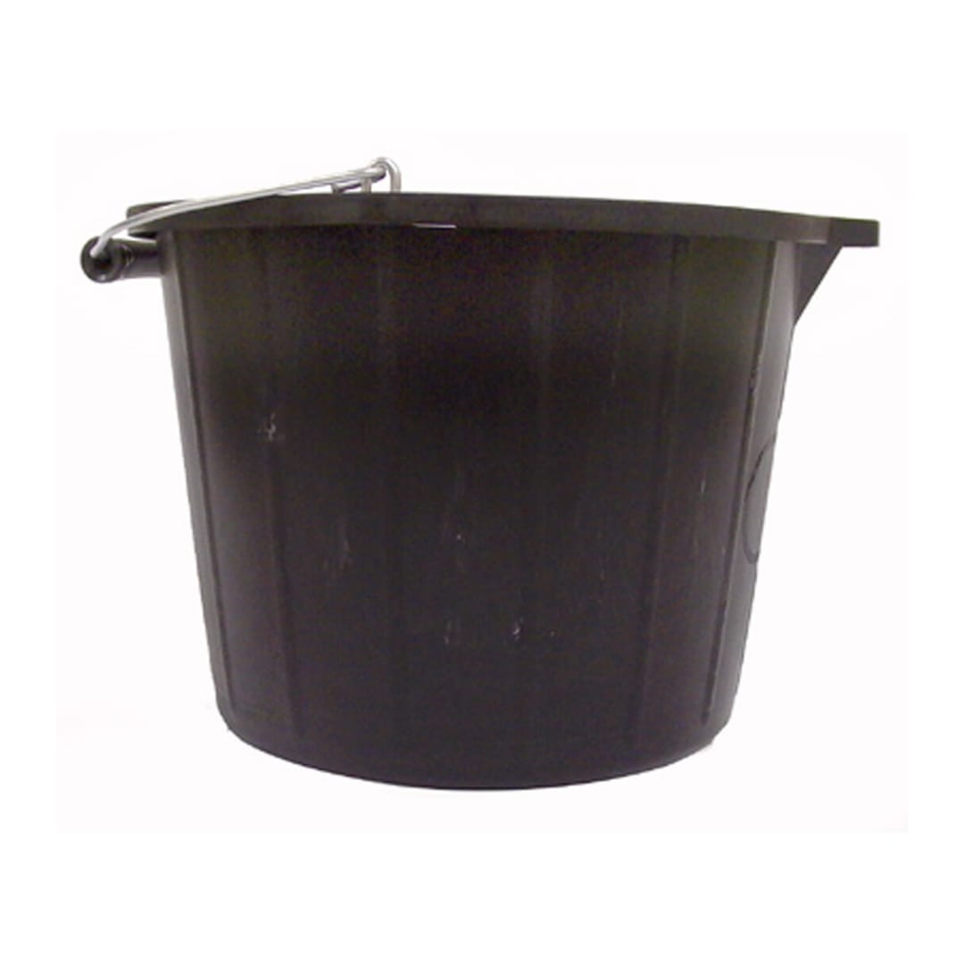 Heavy Duty Quality Deluxe Black Bucket 15L - Martin Cox